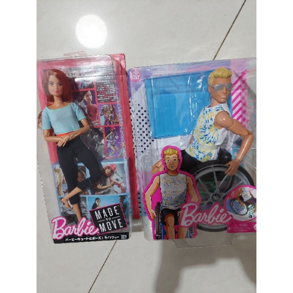 Barbie mtm & ken wheelchair