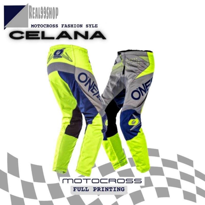 Celana cross trail full printing Motocross sport pants Adventure