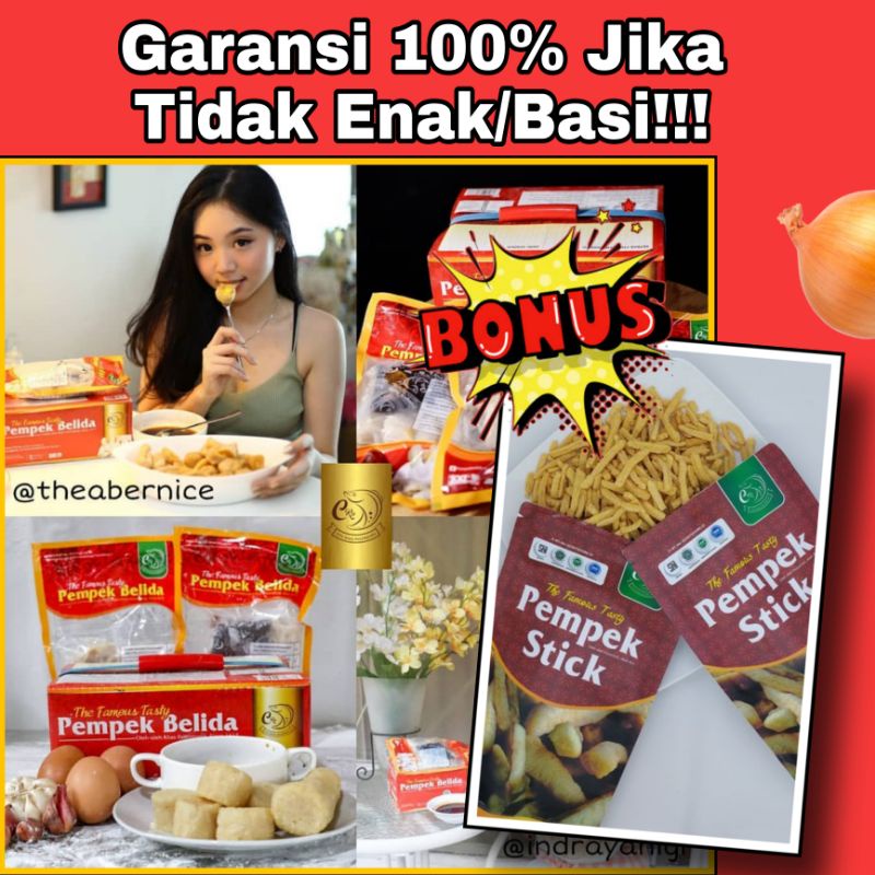 

PEMPEK BELIDA PALEMBANG ASLI ISI 24 PCS FREE 1PAX PEMPEK STICK MIN.BELI 2 PAKET/PAKET A/FROZEN FOOD/PEMPEK FROZEN