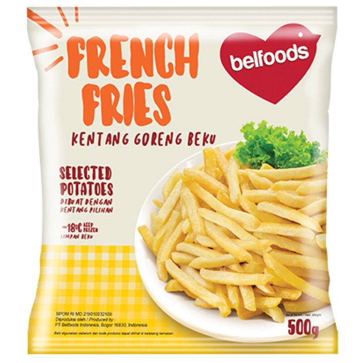 

BELFOODS French Fries [500g] / Kentang Goreng Beku