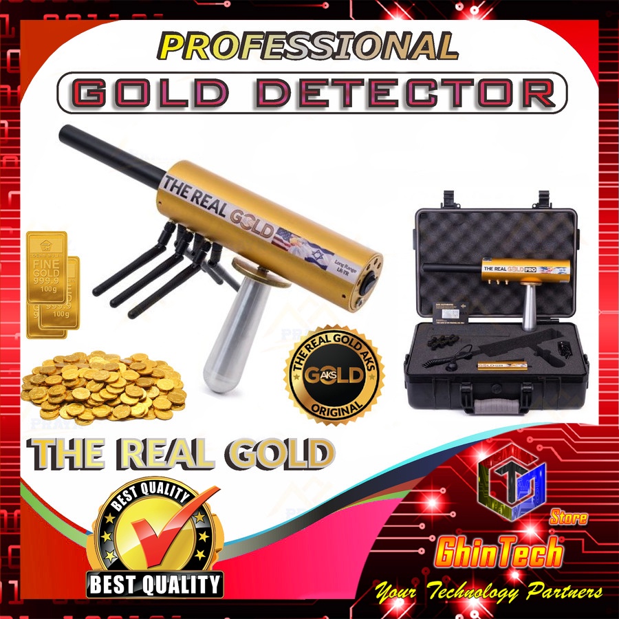 THE REAL GOLD PROFESSIONAL METAL DETECTOR EMAS PERAK LOGAM PENCARI DETEKSI