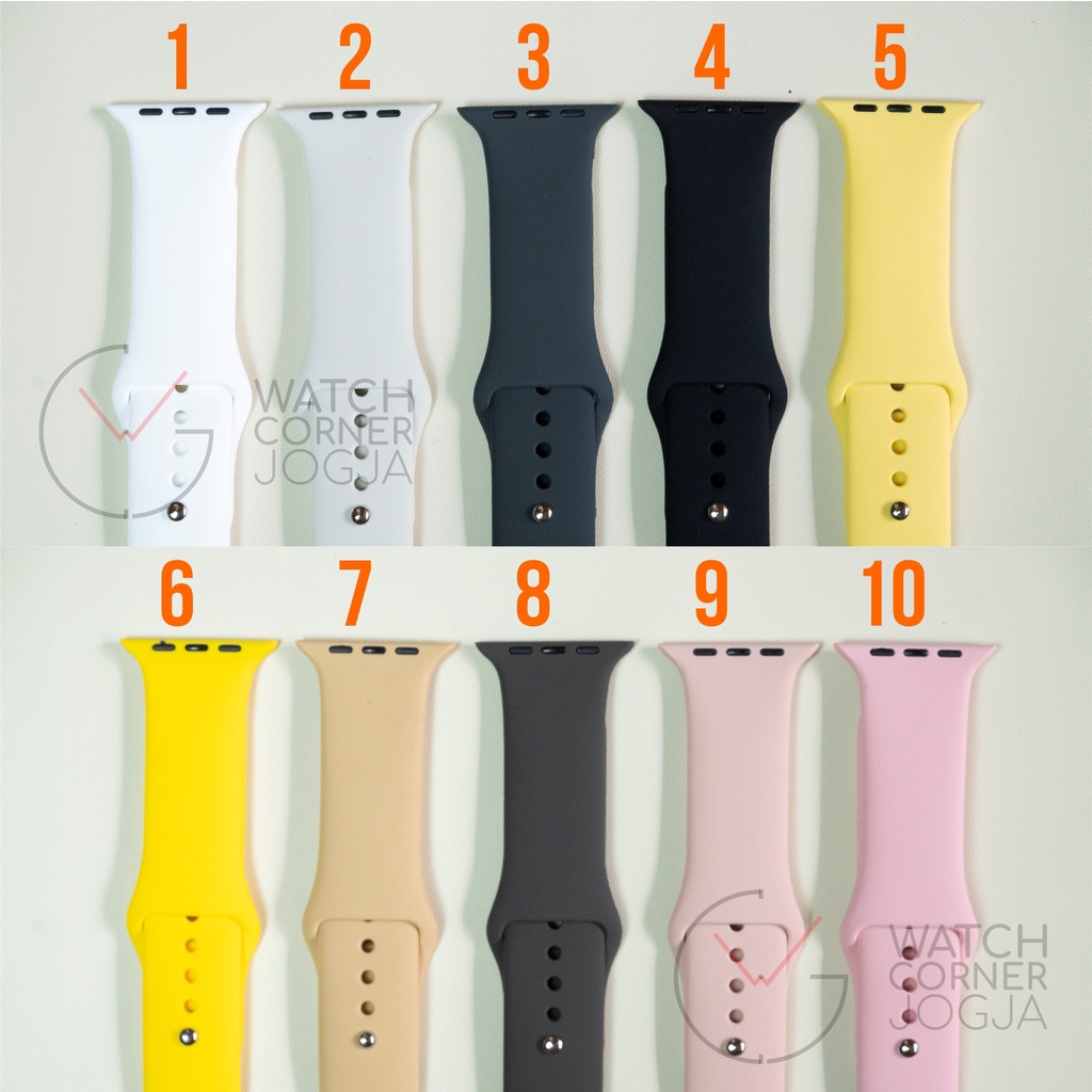 Strap APPLE WATCH IWATCH Sport Band Sillicon Rubber SERI 1 2 3 4 5 6 38/40MM DAN 42/44MM - IWO HW12 