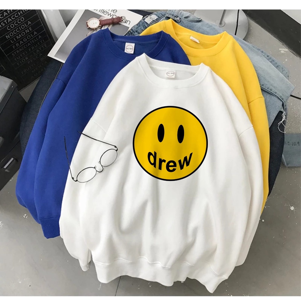 DREW SWEATER FLEECE UNISEX TEBAL TERBARU'