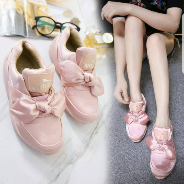 Sneakers fenty puma bow pink