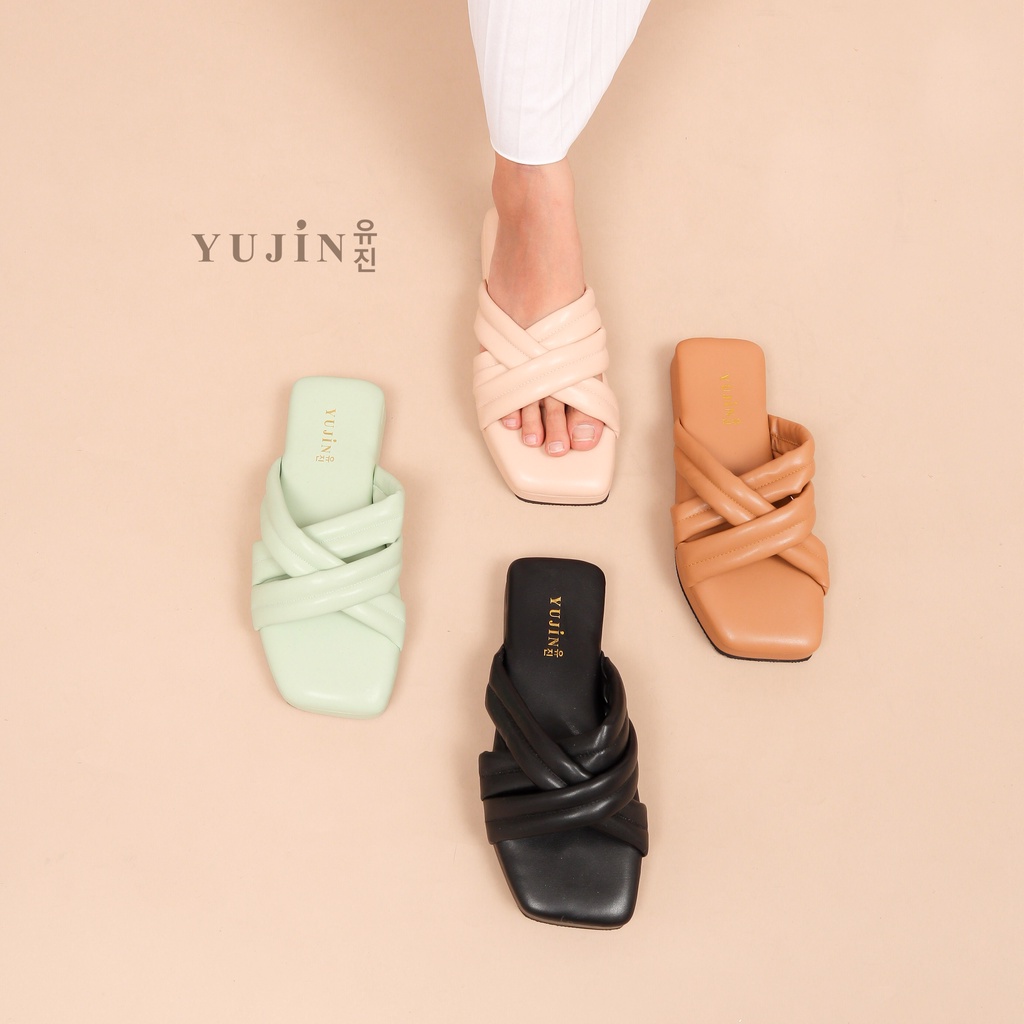 YUJIN Sendal Platform Wanita Haruka Korean Fashion Sandals