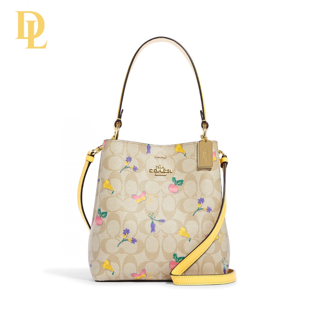 Coach Small Town Bucket Bag With Dreamy Vegie Print (C8255)