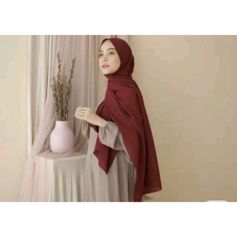 twins R hijab pashmina diamond