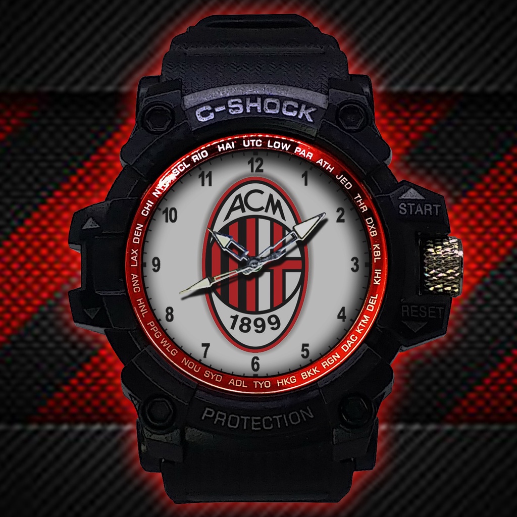 (ISTIMEWA BOSSQUE) JAM TANGAN MILAN LIST MERAH - EXCLUSIVE