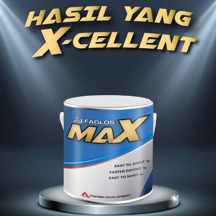 Alfaglos Max Polyester Putty 1 kg Dempul Kayu Plastik Besi Body Mobil