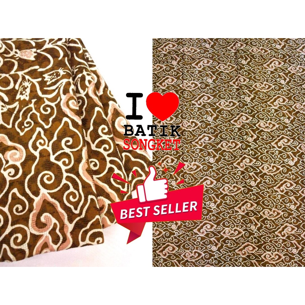 VISCOS PASTEL CHOCO MOTIF 8 BAHAN KAIN BATIK VISCOSE VISKOS ATBM COKLAT COKSU KHAKI MEGA MENDUNG