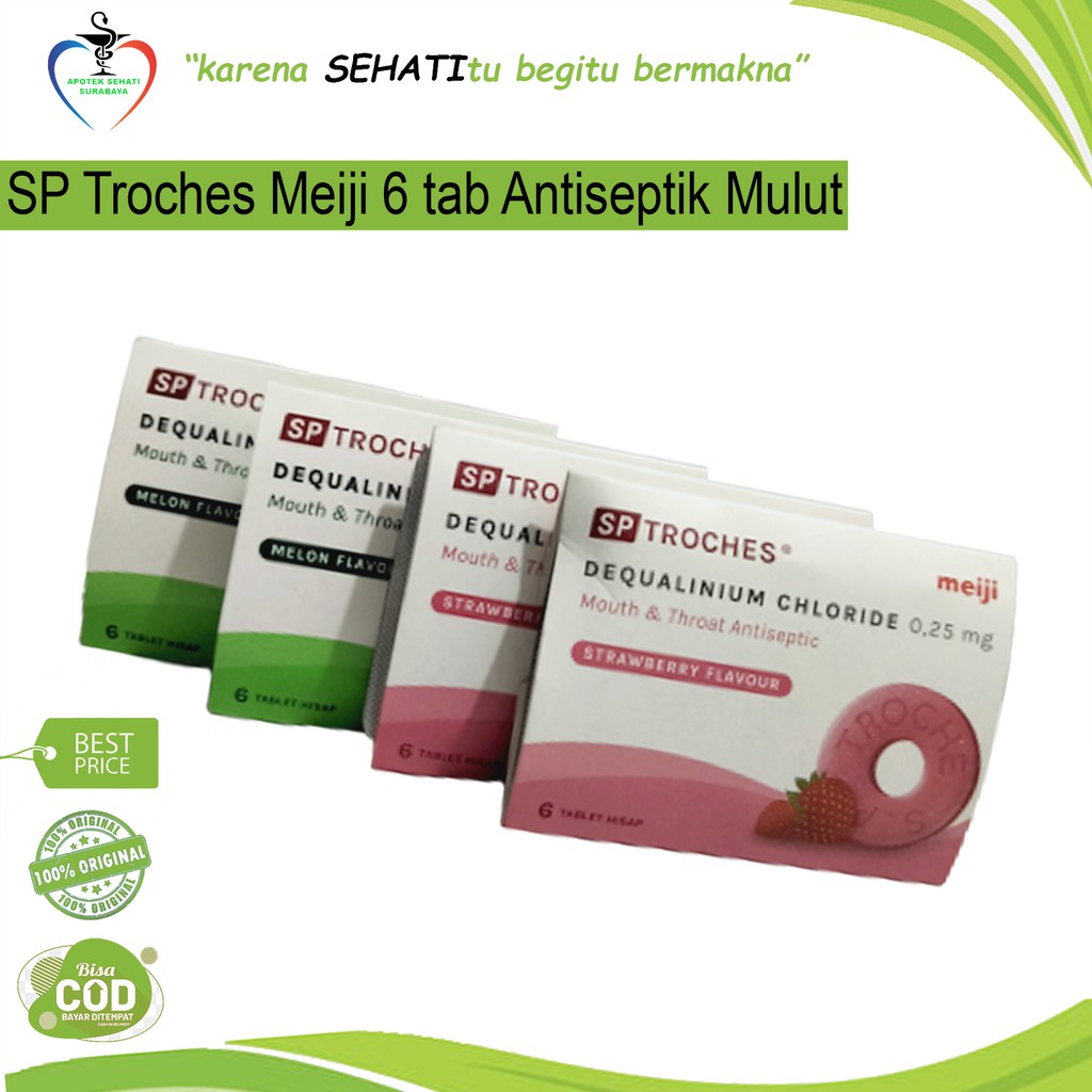 SP TROCHES OBAT RADANG '6S ANTISEPTIK KEMASAN BARU