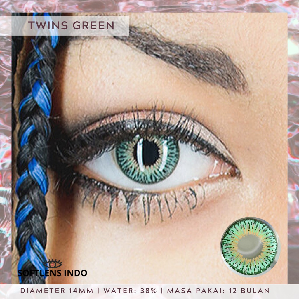

Softlens geo twilight twins green/ hijau YH-303