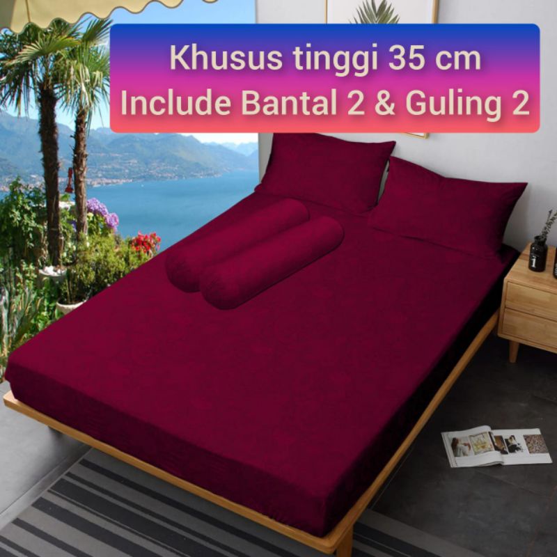 Sprei Polos embos Tinggi 35 cm