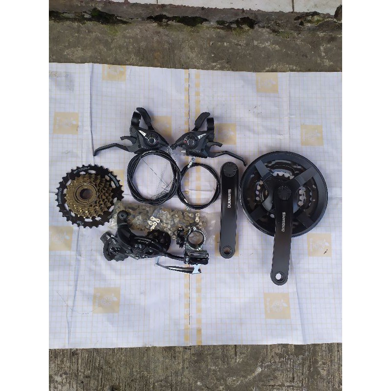 Grupset Groupset Shimano 7 speed rasa 9 speed