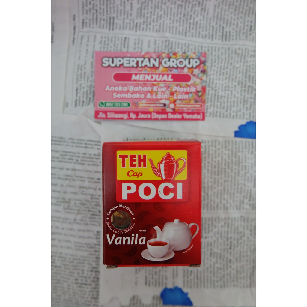 

TEH CAP POCI BUBUK AROMA VANILA 50 GRAM