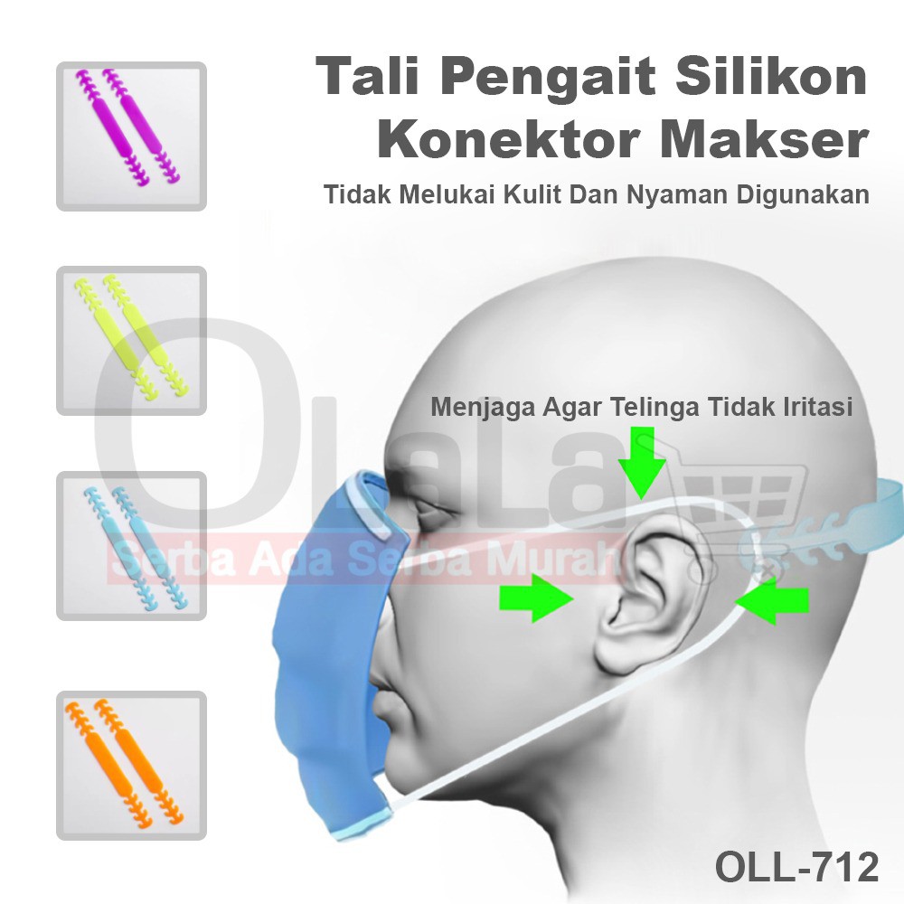 Pengait Kaitan Penahan Tali Masker Surgical OLL-712