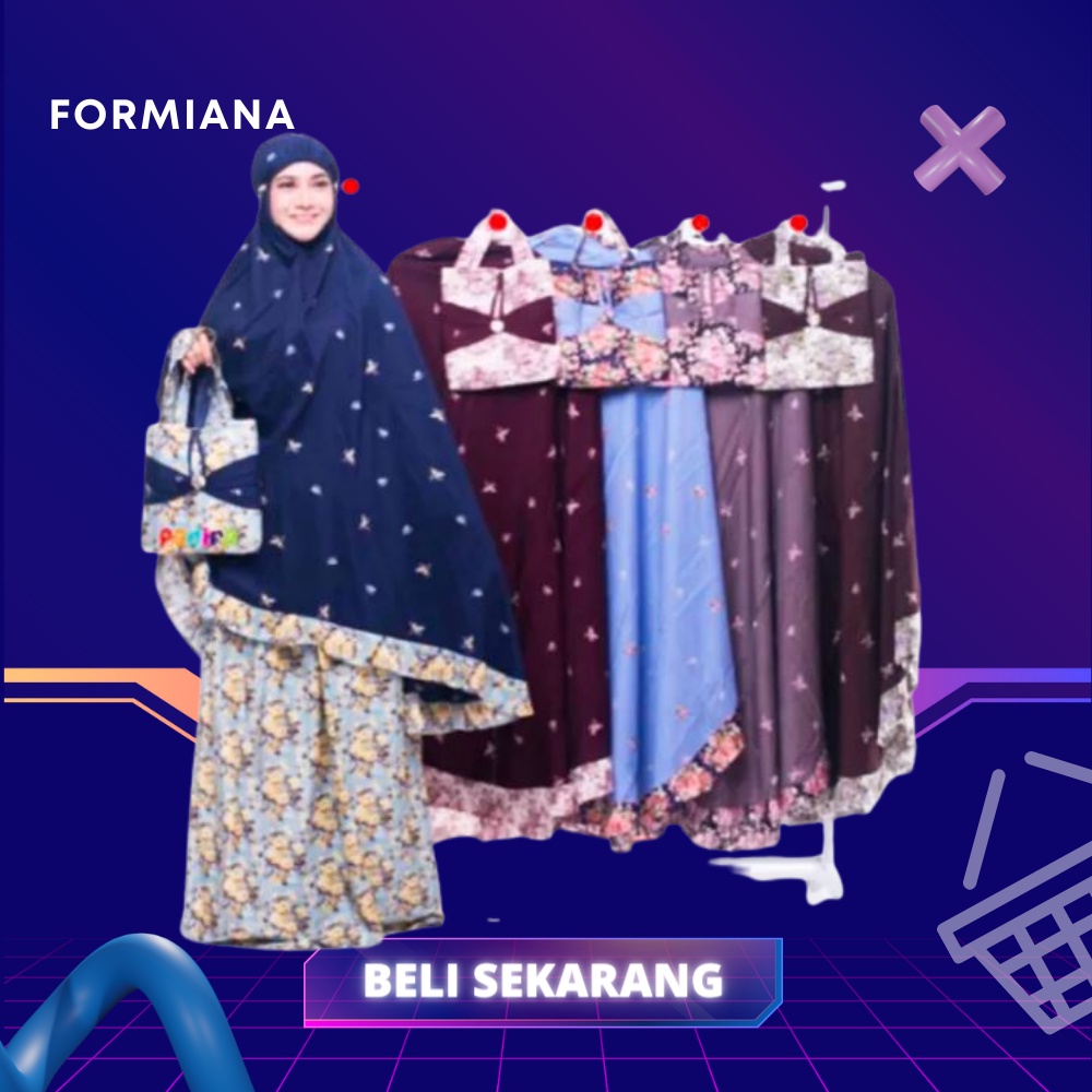 FM - MUKENA DEWASA MOTIF / Mukena Aliza Premium Motif Flower - Random colour