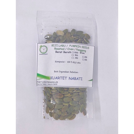 

100gr Roasted Pumpkin Seeds - Biji Labu Kupas - Kuaci - Oven - Matang dg Varian Rasa Original / Asin / Activated