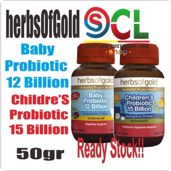 Herbs Of Gold Baby Probiotic 12 / Children's Probiotic 15 50gram