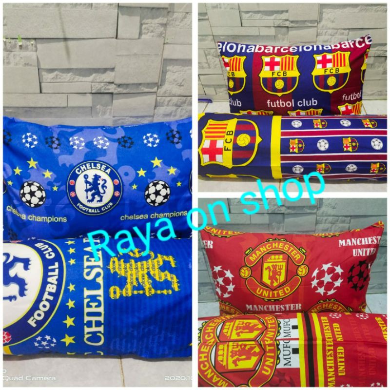 Sarung bantal+ guling motif bola