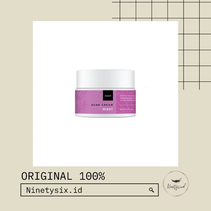 Scarlett Acne Night Cream