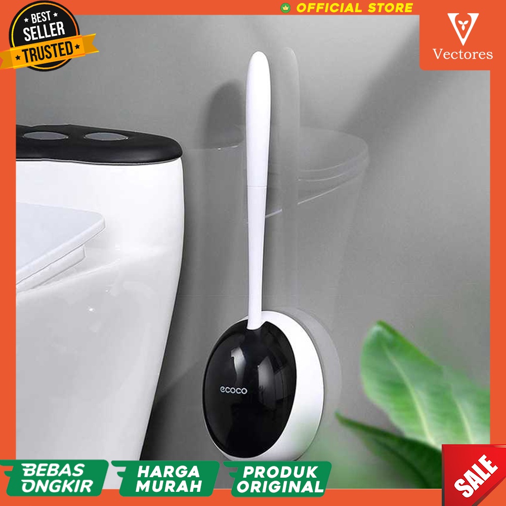 Silicone Brush WC Toilet Wall Mounted Murah Terbaru Original