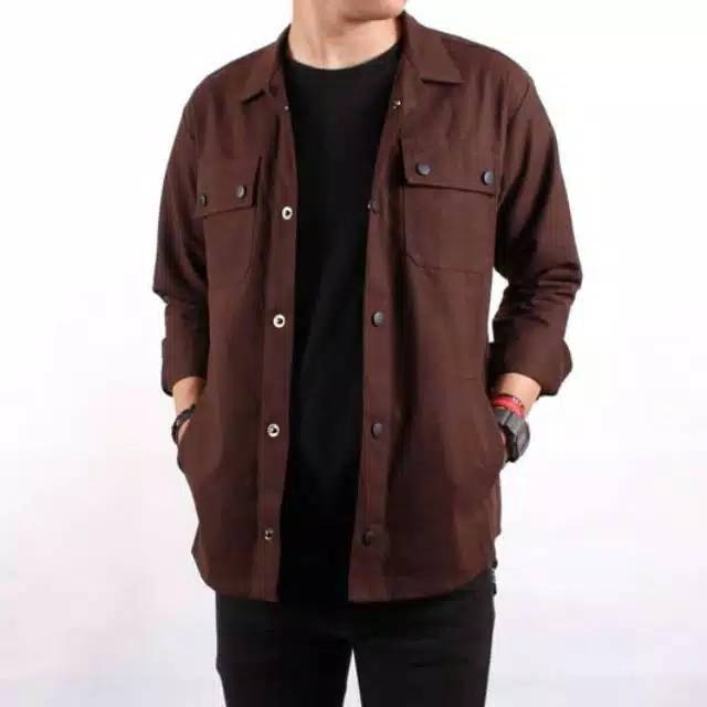 ORIGINAL WOLV Jaket Semi Parka Premium Jaket Pria Kameja Pria Jaket Trucker Jaket Canvas Jaket Casual - DYC STORE