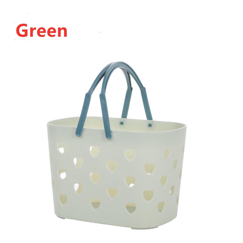 Chookyy Shower Tote Cute Heart Tempat Organizer Mandi Plastik