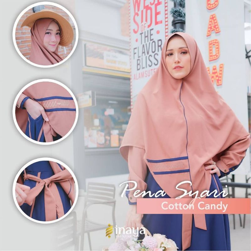 gamis pena syari/inayah/penasyari/adeliapasha