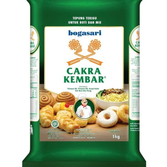 

TEPUNG CAKRA KEMBAR ROTI MIE / BOGASARI TEPUNG CAKRA PROTEIN TINGGI