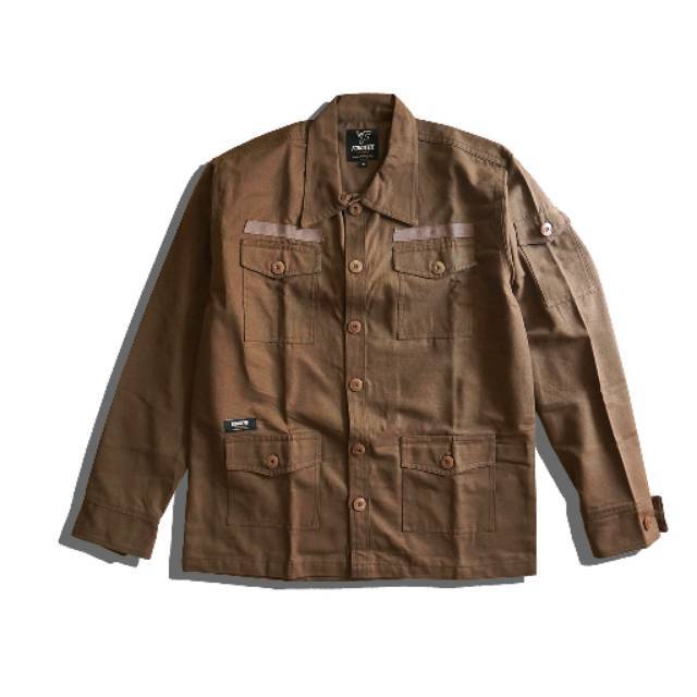 Oversize Trucker Jacket Army (Free Tshirt)