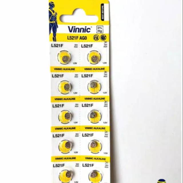 PROMO Baterai bateray batu jam 521 vinnic original