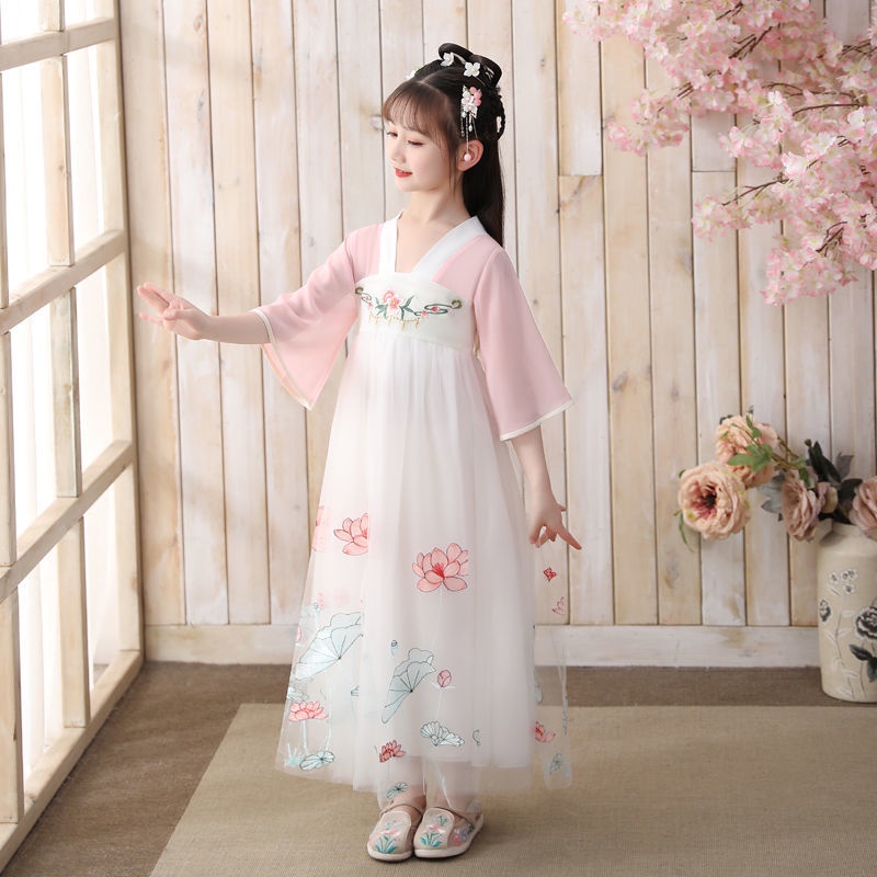 Little girl Hanfu spring and autumn new children's Ru skirt summer dress ancient girl princess skirt