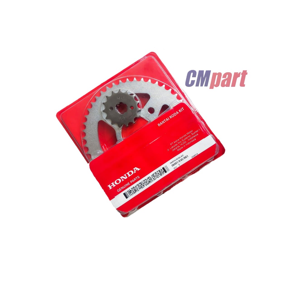 Gear rantai set  new CBR150R lokal NON LED - new CB150R LED original HGP AHM Kode part 06401-K45-N01