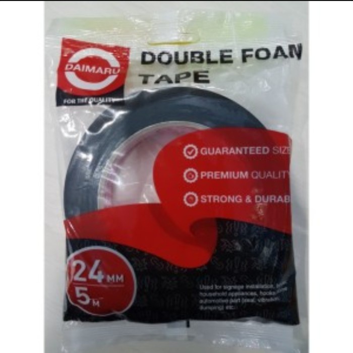 

Promo Bulan Ini Double Tape Busa Foam Merek Daimaru 1 Inch / 24Mm / 5M Dobel Tip Busa Gilaa!!!