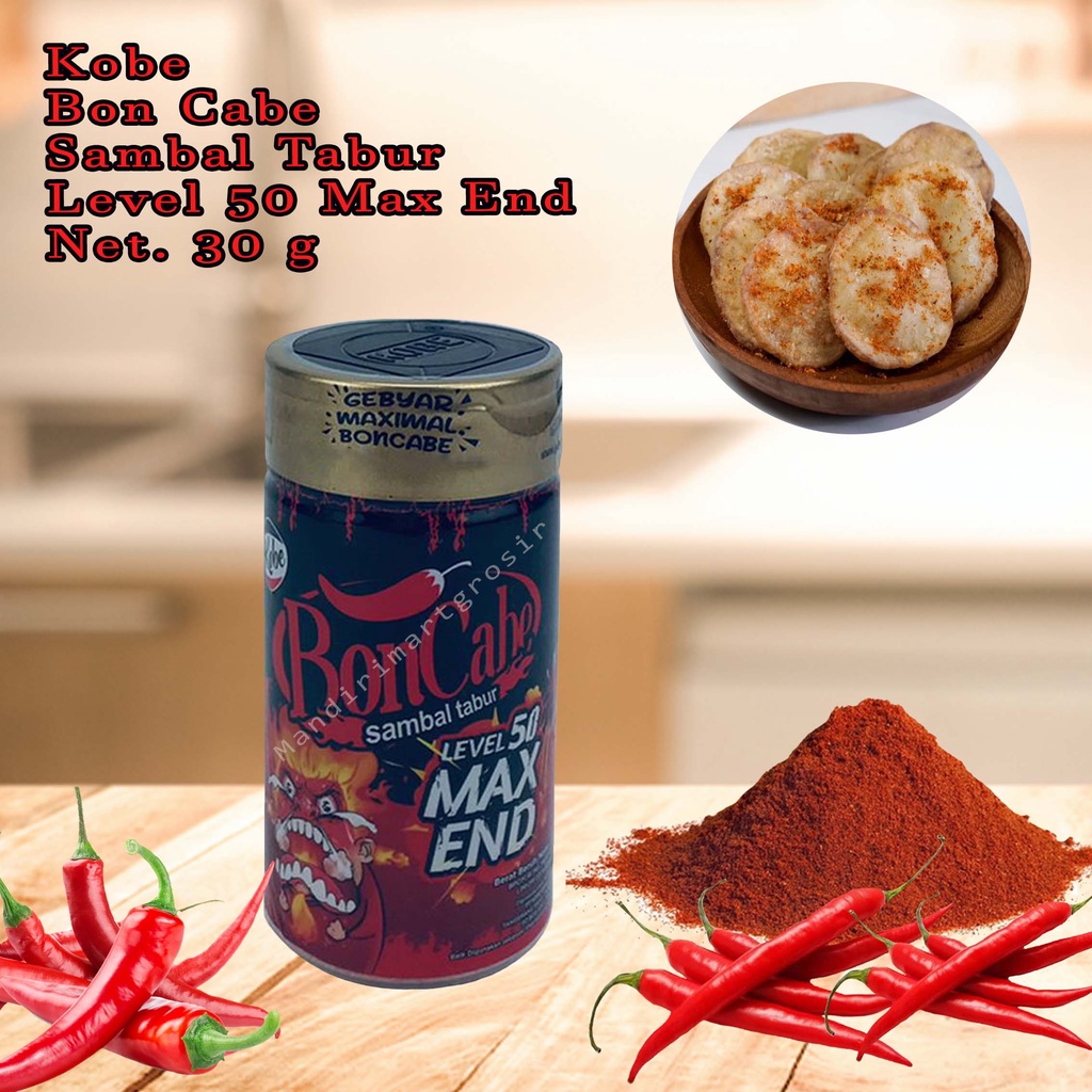 Kobe * Bon cabe * level 50 Max end * sambal tabur * 30 g