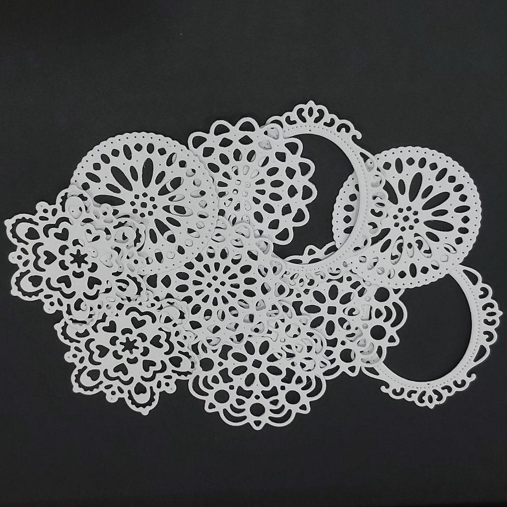 

5 Pcs Kertas Doilies Mini Putih Untuk Journal Jurnal Bujo Scrapbook