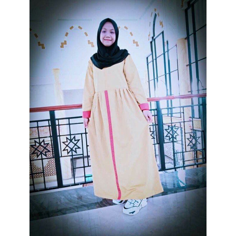Gamis Zara remaja ORI katun toyobo