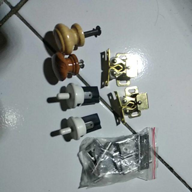 Tarikan Knob Bulat Bahan Kayu Handle Cabinet Wood Handel Laci Pintu Lemari