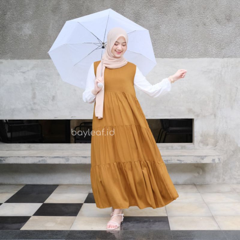 Bayleaf.id Greta Dress Premium Panjang Baju 135cm