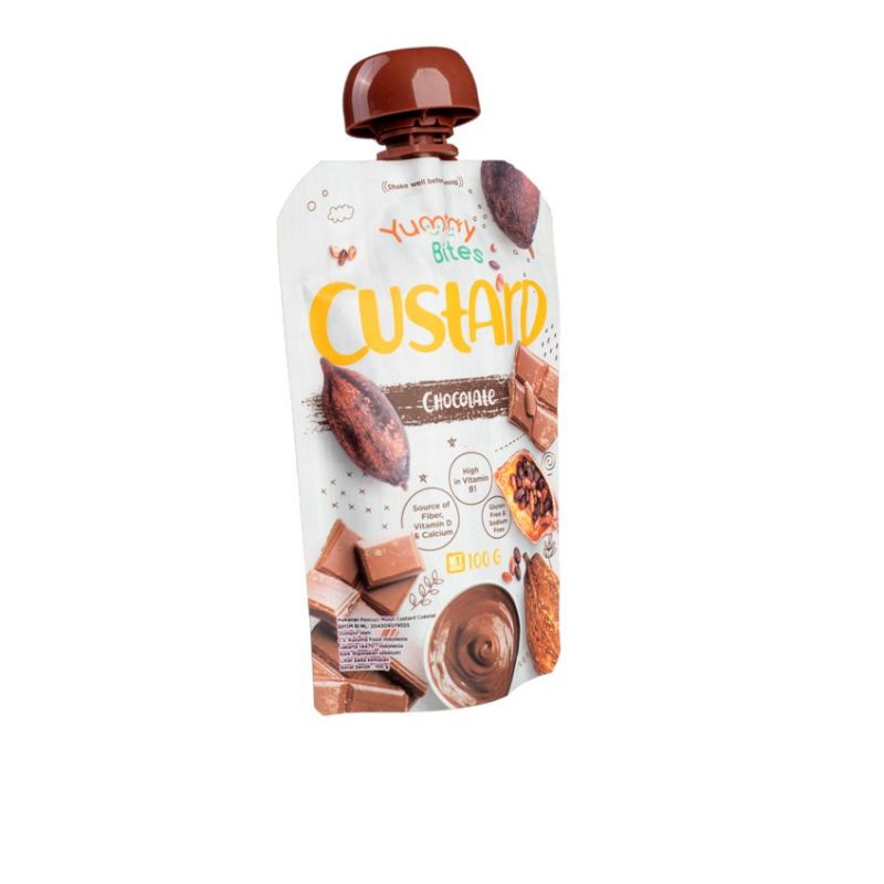 Yummy Bites Custard Chocolate 100g/Makanan bayi