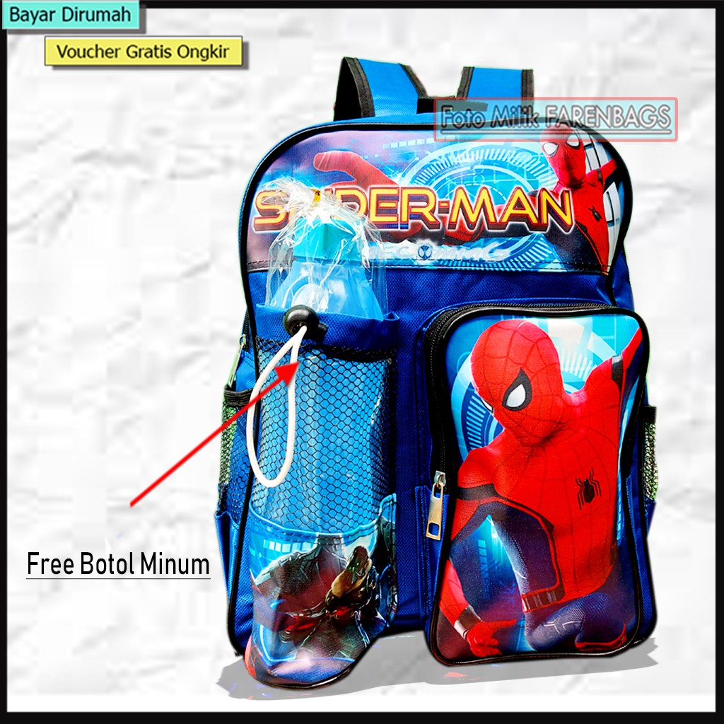 Tas Backpack Ransel Sekolah Stylish Polos Murah Tas Anak SD