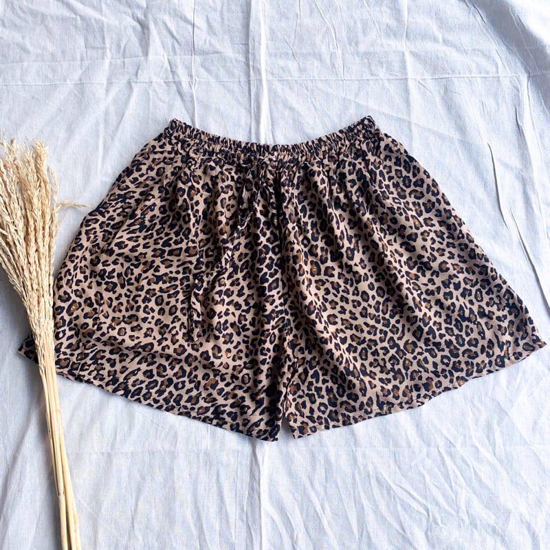 SPECIAL JUMBO!! FIT 86KG CELANA PENDEK LEOPARD MACAN UNISEX