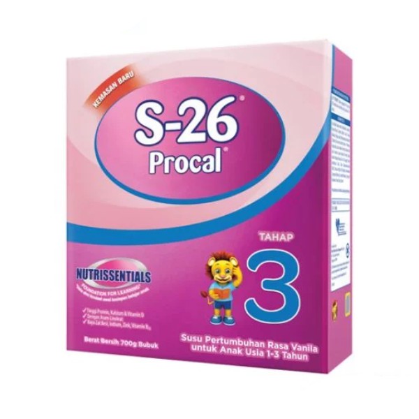 S-26 Procal Box Tahap 3 Usia 1-3 Tahun Rasa Vanila 700gr/megapopok