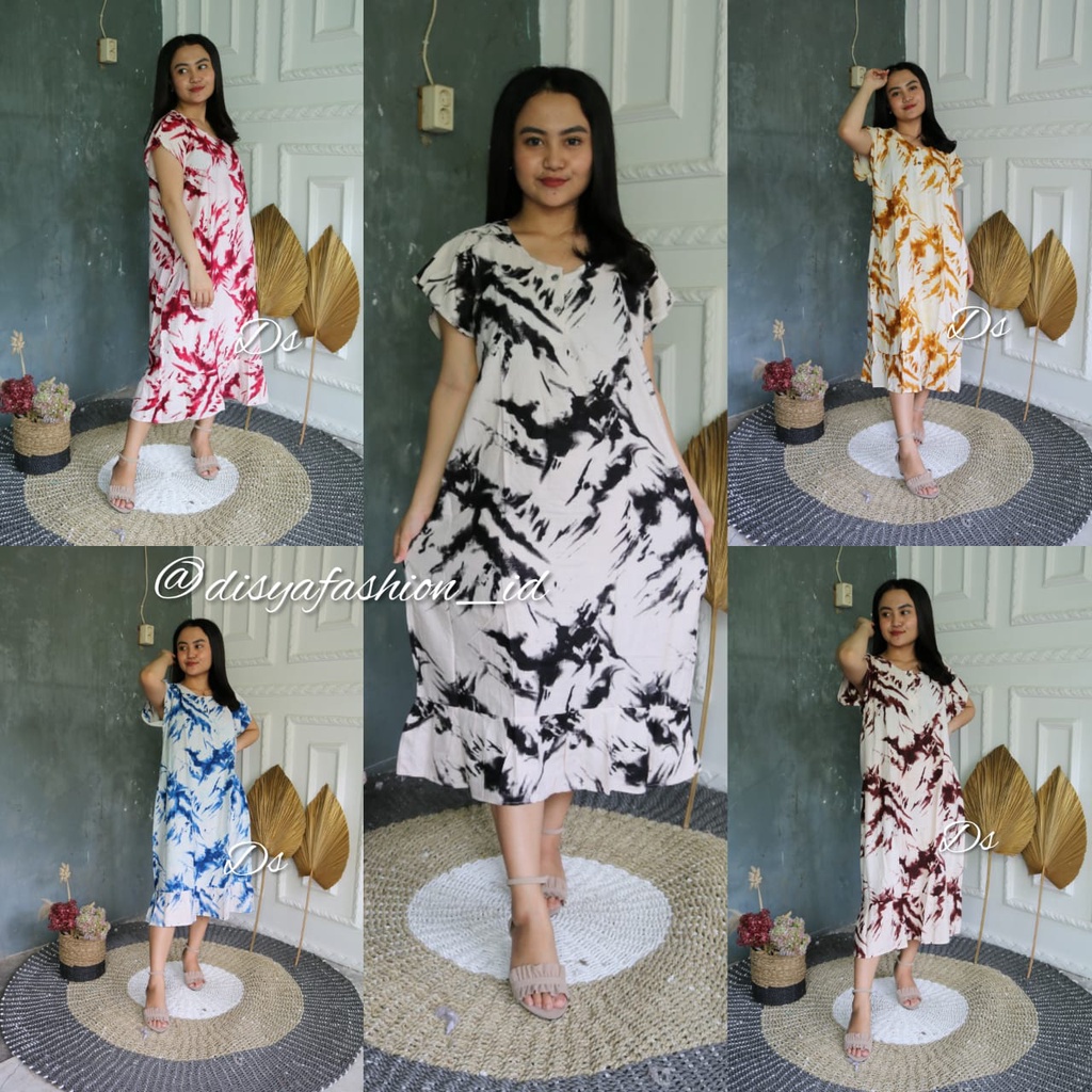 Daster adem daster adem busui Daster payung Fashion wanita Baju tidur Bahan Adem Anak Muda