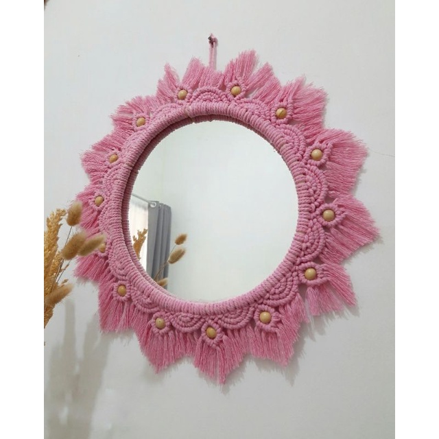 Cermin Macrame/macrame mirror