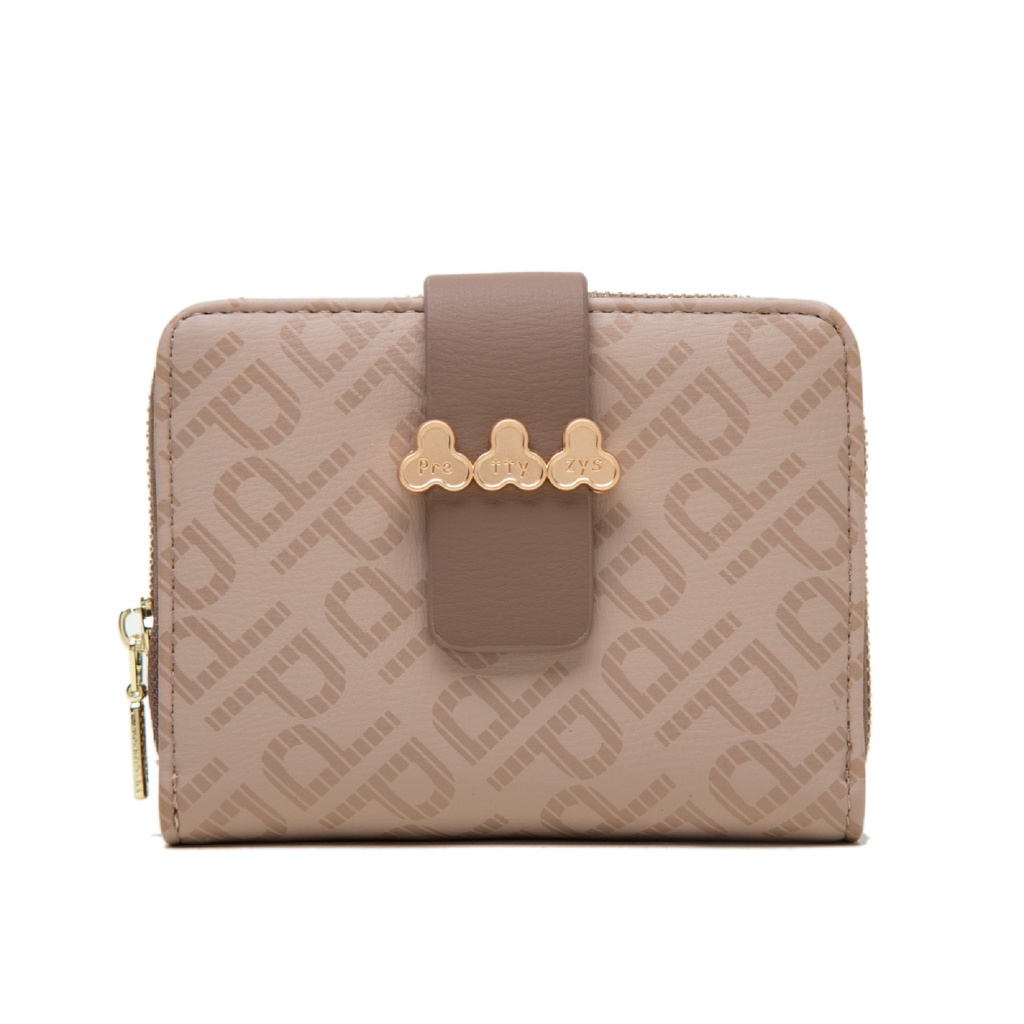 DOMPET LIPAT PRETTYZYS WANITA IMPORT ORIGINAL KULIT COKLAT DUERENA WA539B7 KARTU MINI PENDEK SIMPLE LUCU PREMIUM KOREA REMAJA KEKINIAN CEWEK FASHION MURAH