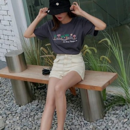 VITAMIN SEA KOREAN T SHIRT OVERSIZE | Crbn_cloth KAOS DISTRO