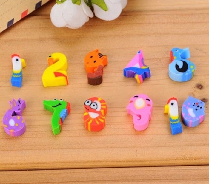 

Penghapus Mini Lucu / Unik Motif Bilangan / Angka