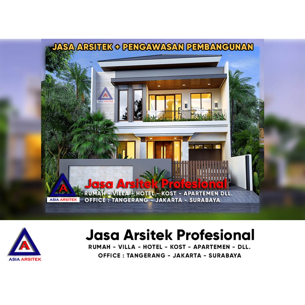 Jasa Arsitek Desain Rumah 2 Lantai Minimalis Citra Raya Cikupa Tangerang Shopee Indonesia